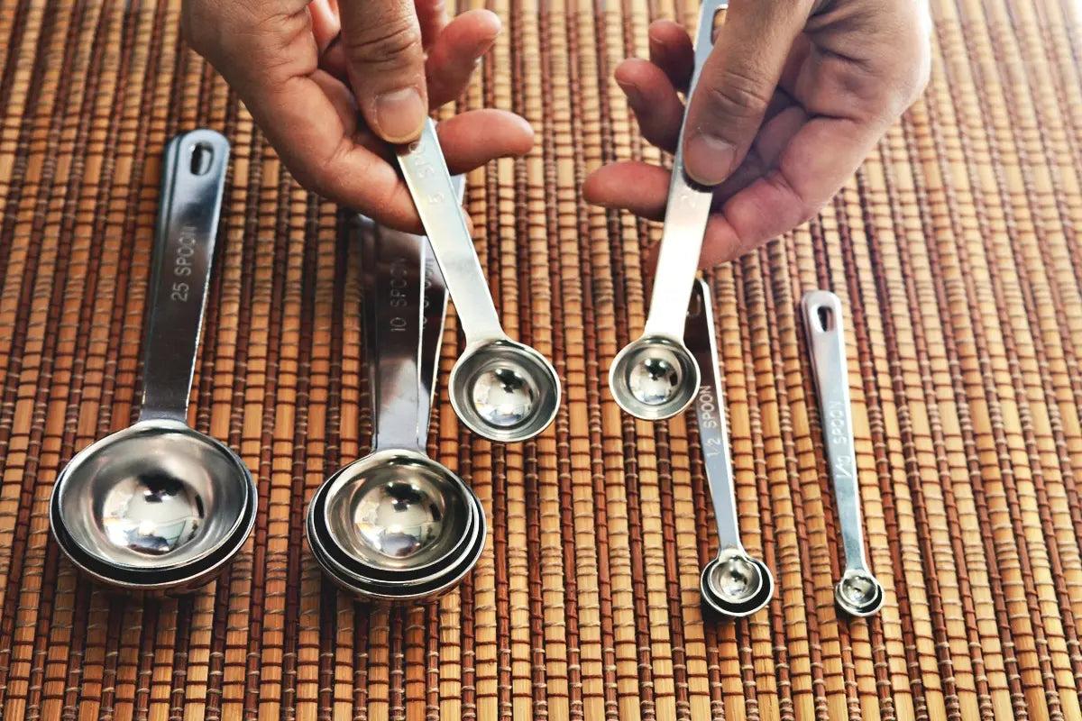 Precise Preparation with Measuring Cups Spoons